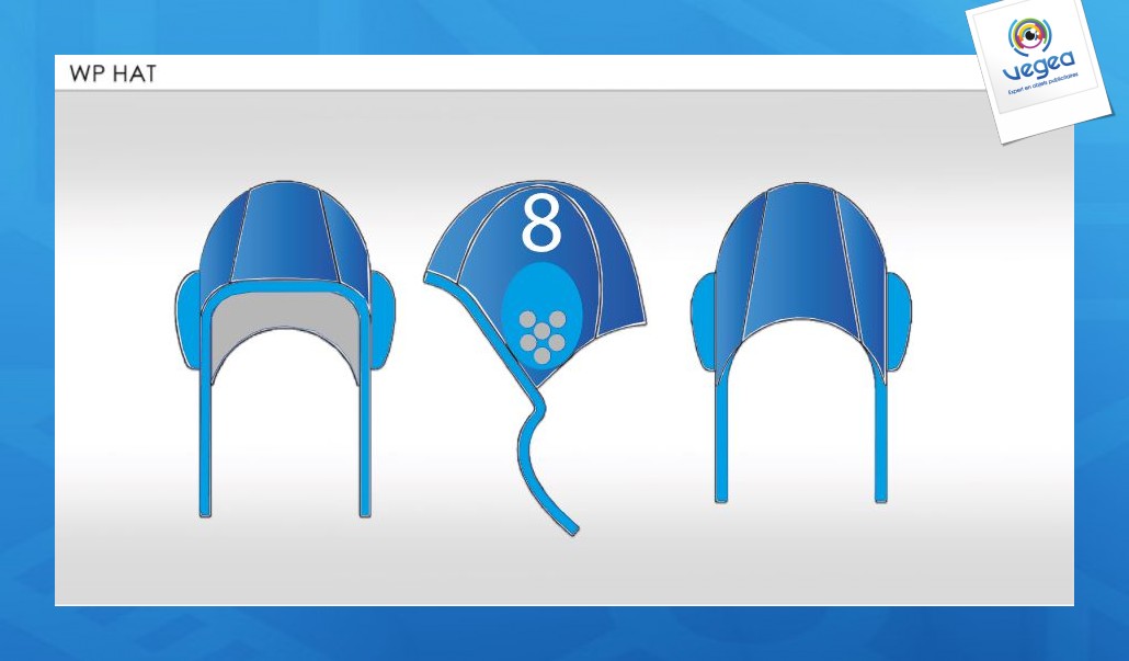 Paire de bonnet waterpolo promotionnel