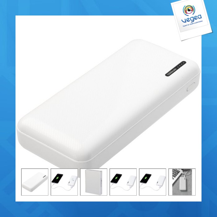 Batterie de secours personnalisable haute densité 10 000 mah compress