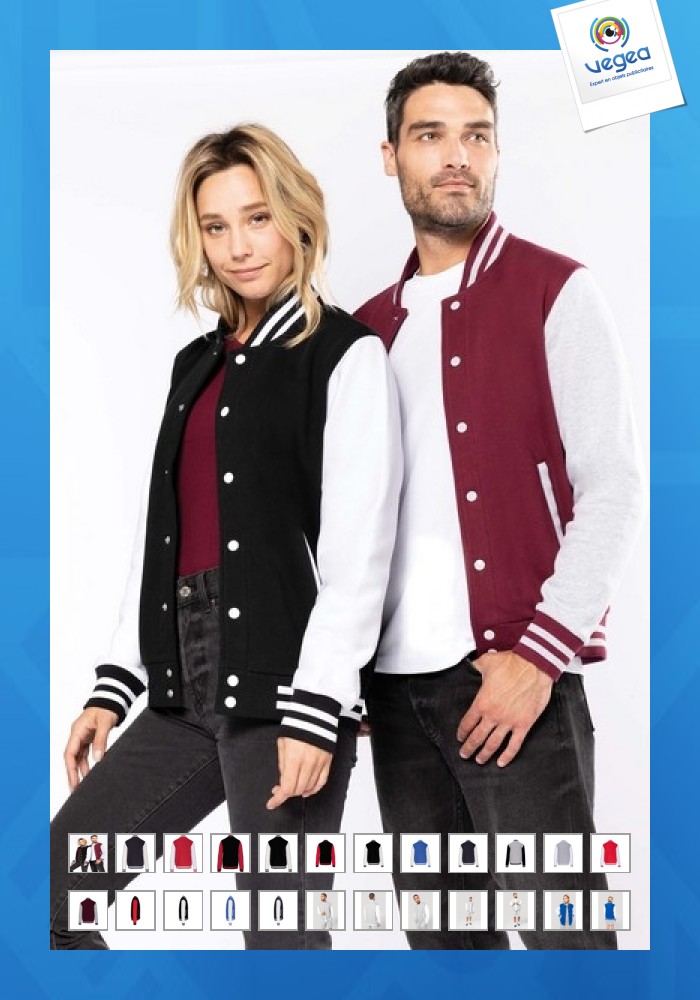 Blouson teddy en molleton