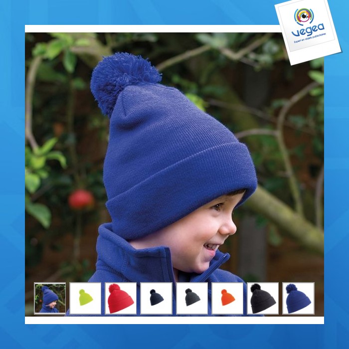 Bonnet pompon beanie - result