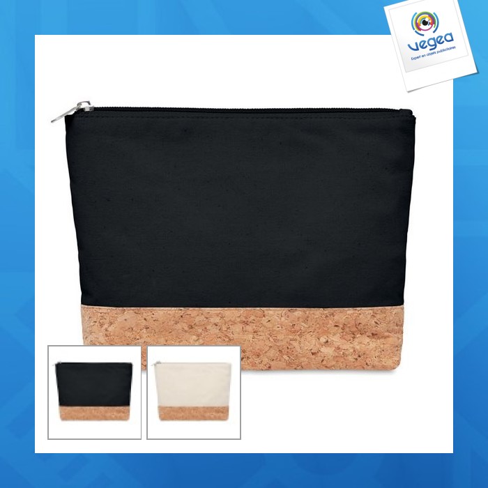 Trousse personnalisable liège coton 24x5x17cm