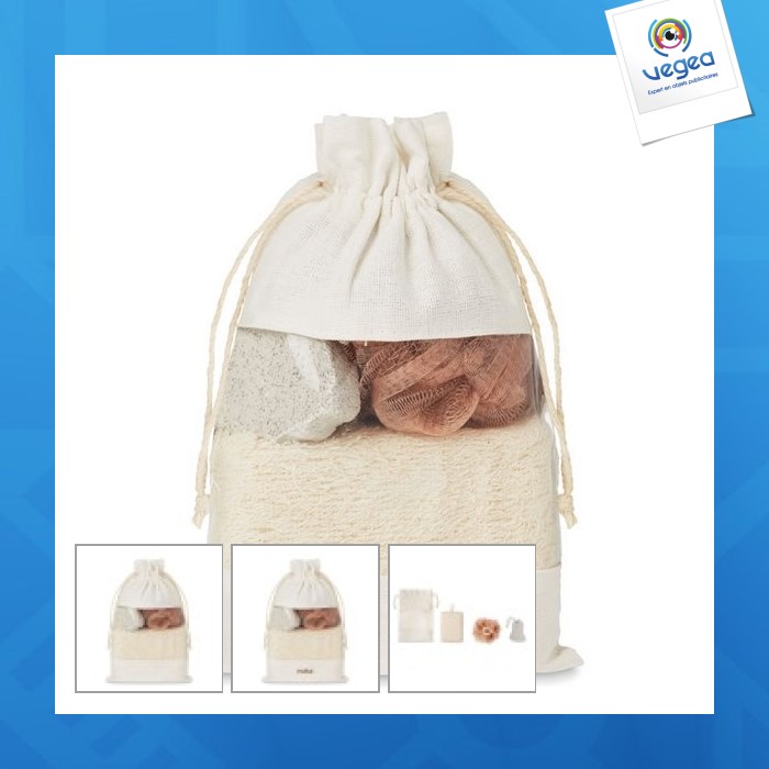 Set de bain pochette coton