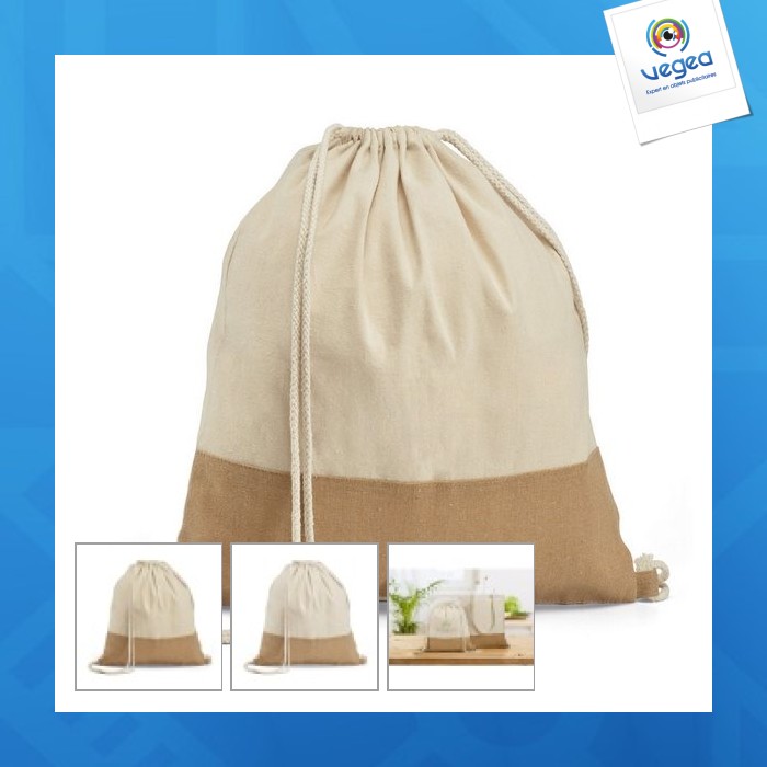 Sac promotionnel type sac-à-dos 100% coton - sablon