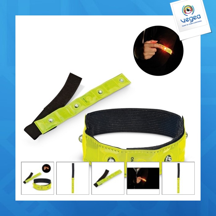 Bracelet publicitaire reflecteur