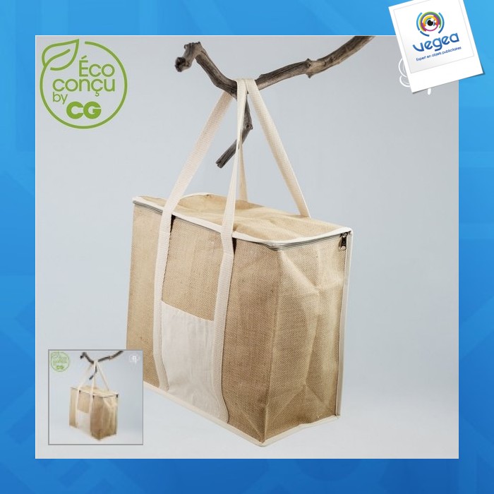 Sac personnalisé isotherme toile de jute