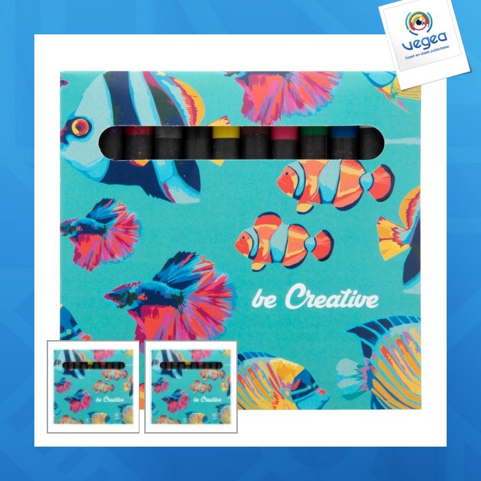 Set de 12 pastels quadri