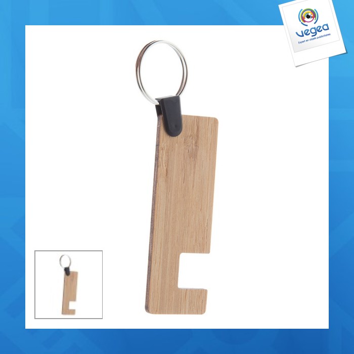 Porte-clés support bambou