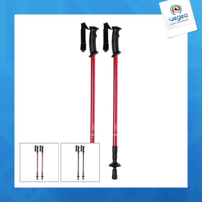 Batons de marche avec logo telescopiques