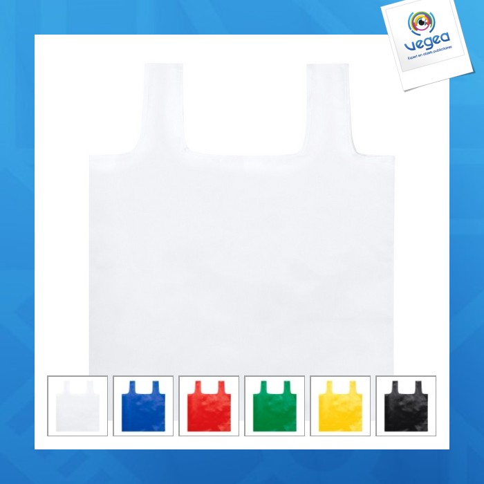 Sac personnalisable shopping pliable recyclé
