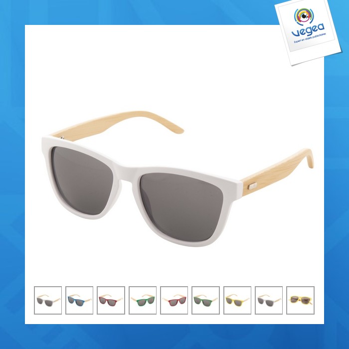 Lunettes de soleil personnalisables branches bambou