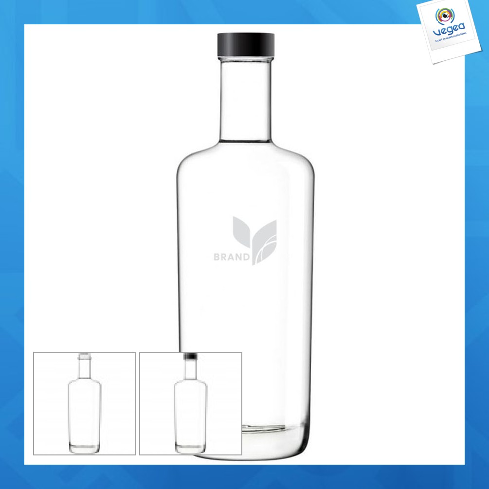 Bouteille personnalisable en verre 75cl