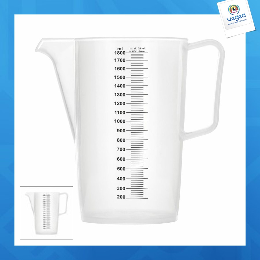 Pichet doseur publicitaire 1,8l