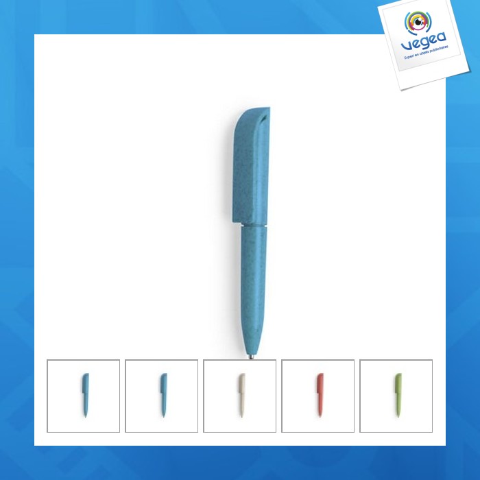 Mini stylo personnalisé en paille de blé