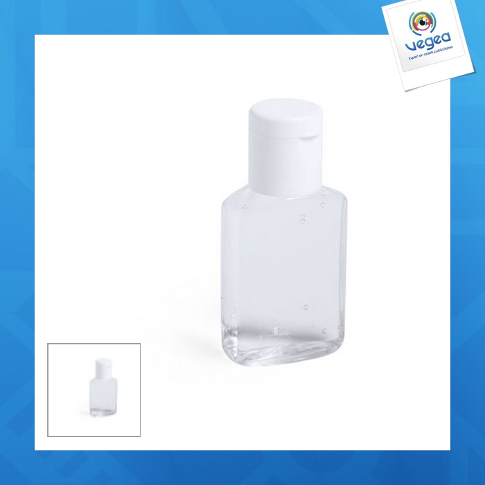 Flacon de gel publicitaire hydroalcoolique 15ml
