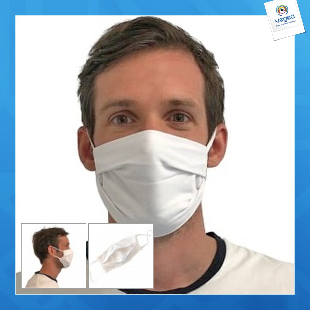 Masque réutilisable en tissu personnalisé uns1