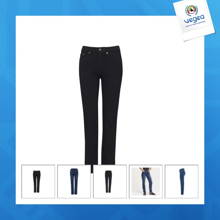 Jean personnalisable coupe droite femme katy