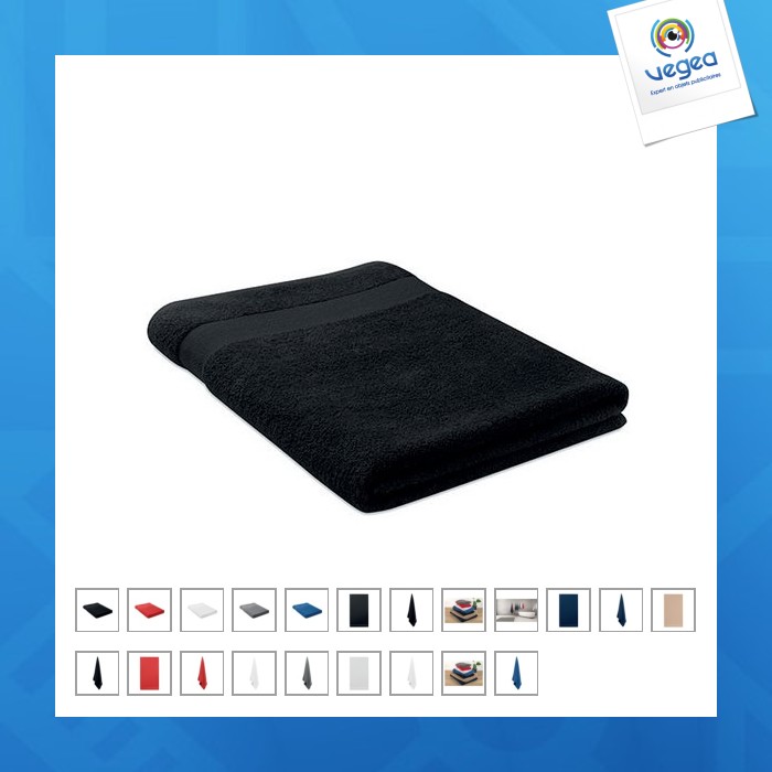 Serviette coton bio publicitaire 180x100