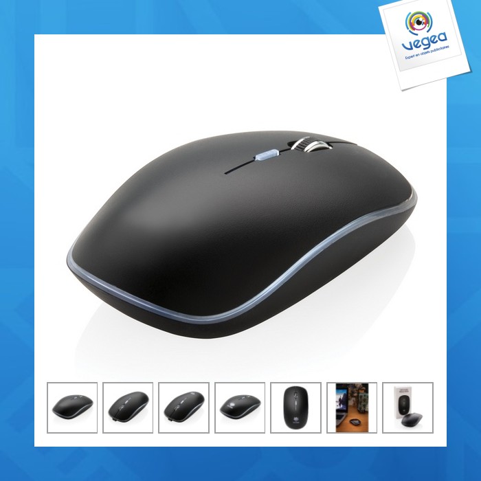 Souris sans fil personnalisée lumineuse