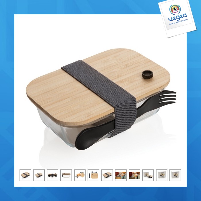 Boîte à repas en verre personnalisable