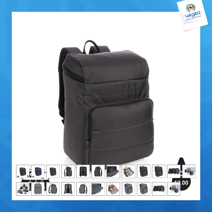 Sac personnalisé à dos isotherme recyclé