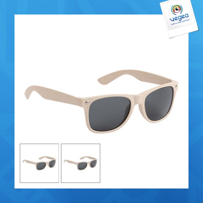 Lunettes de soleil publicitaires en fibre de bambou