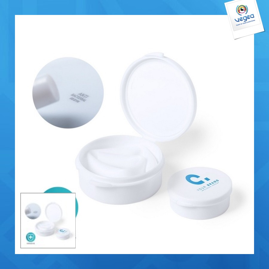 Paille silicone antibactérienne publicitaire