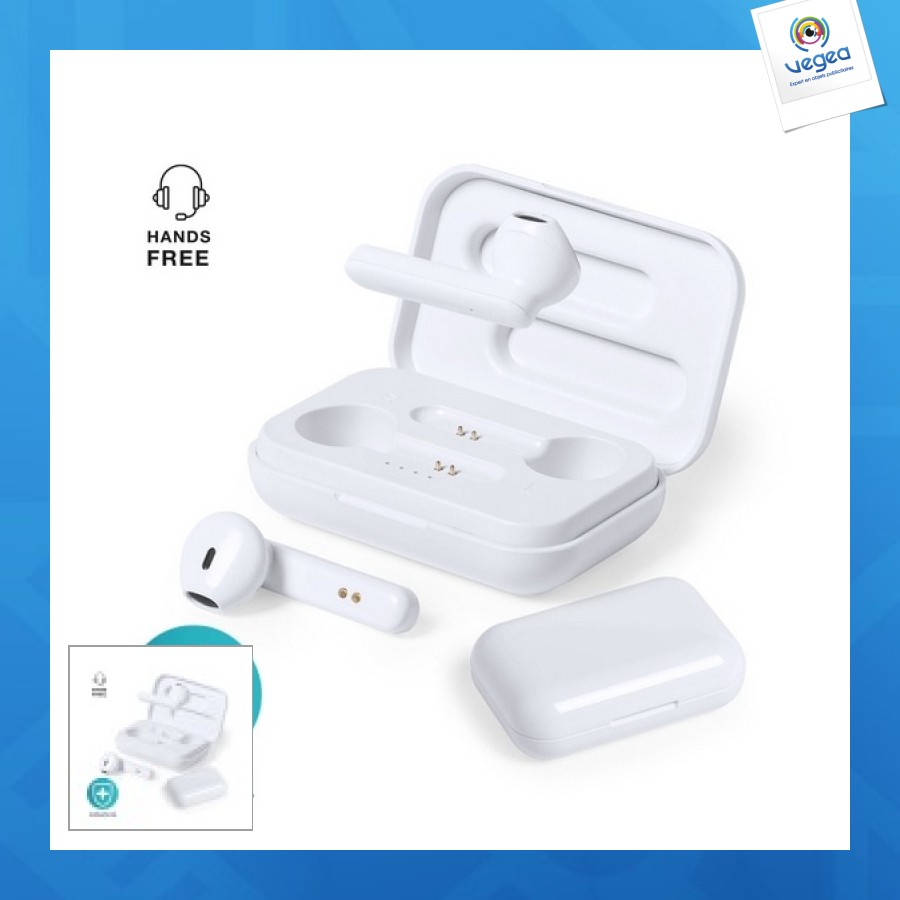 écouteurs antibactériens avec connexion bluetooth® 5.0