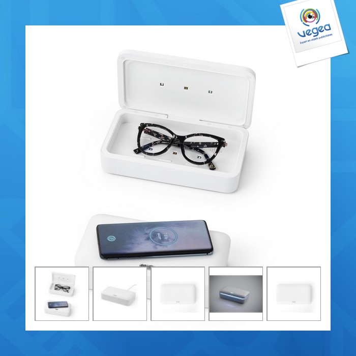 Boîte de stérilisateur uv personnalisable chargeur sans fil rapide