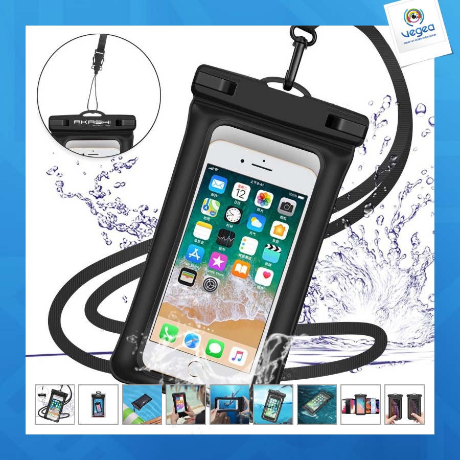 étui publicitaire imperméable smartphone