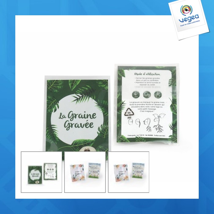 Graine gravée avec votre logo