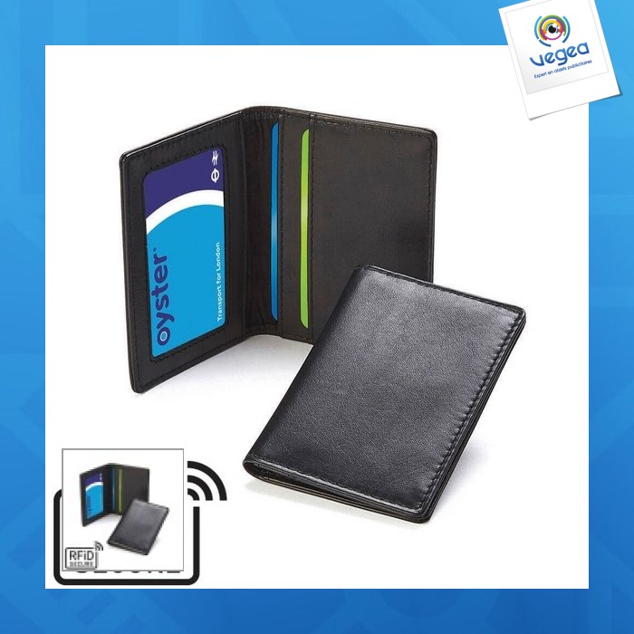 Porte-cartes anti-rfid en cuir nappa sandringham