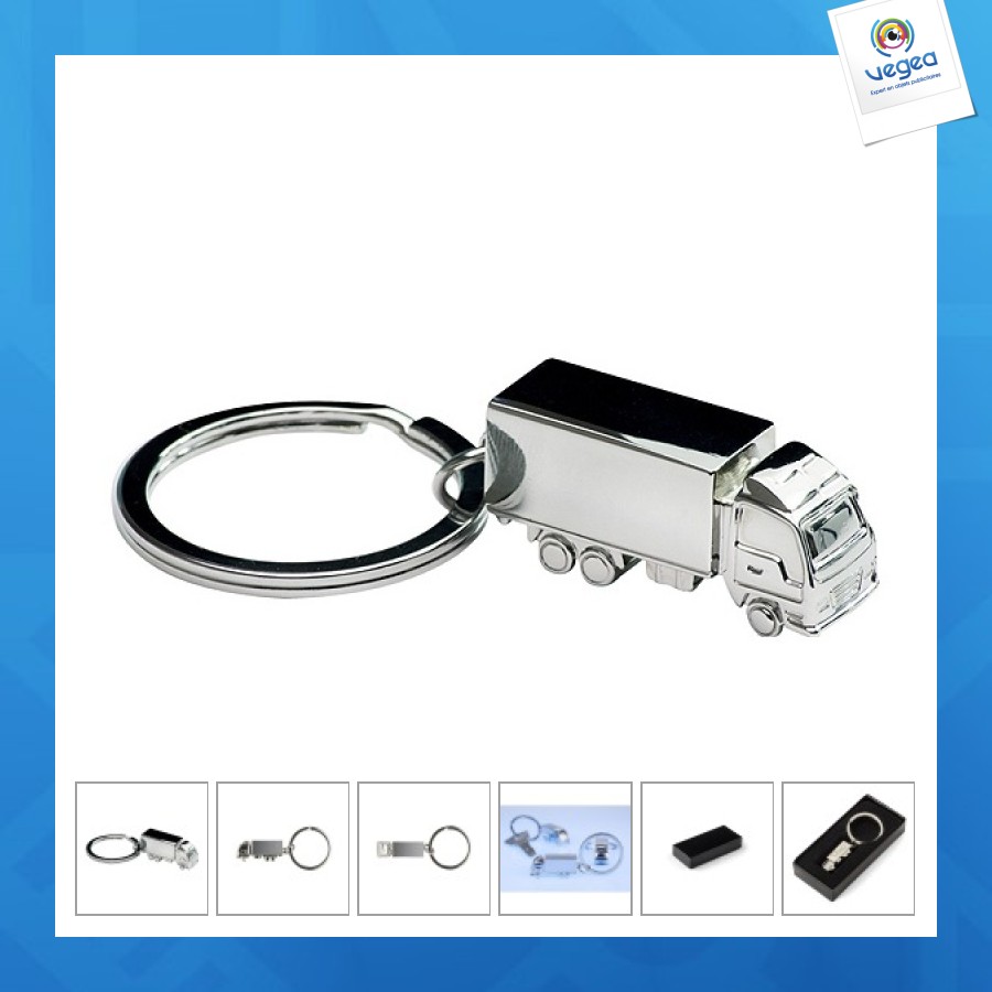 Porte-clés camion personnalisable 3d