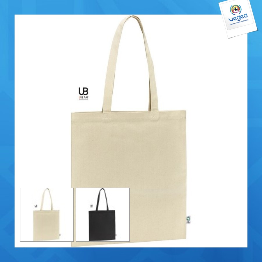Tote bag personnalisable premium en coton bio 300g