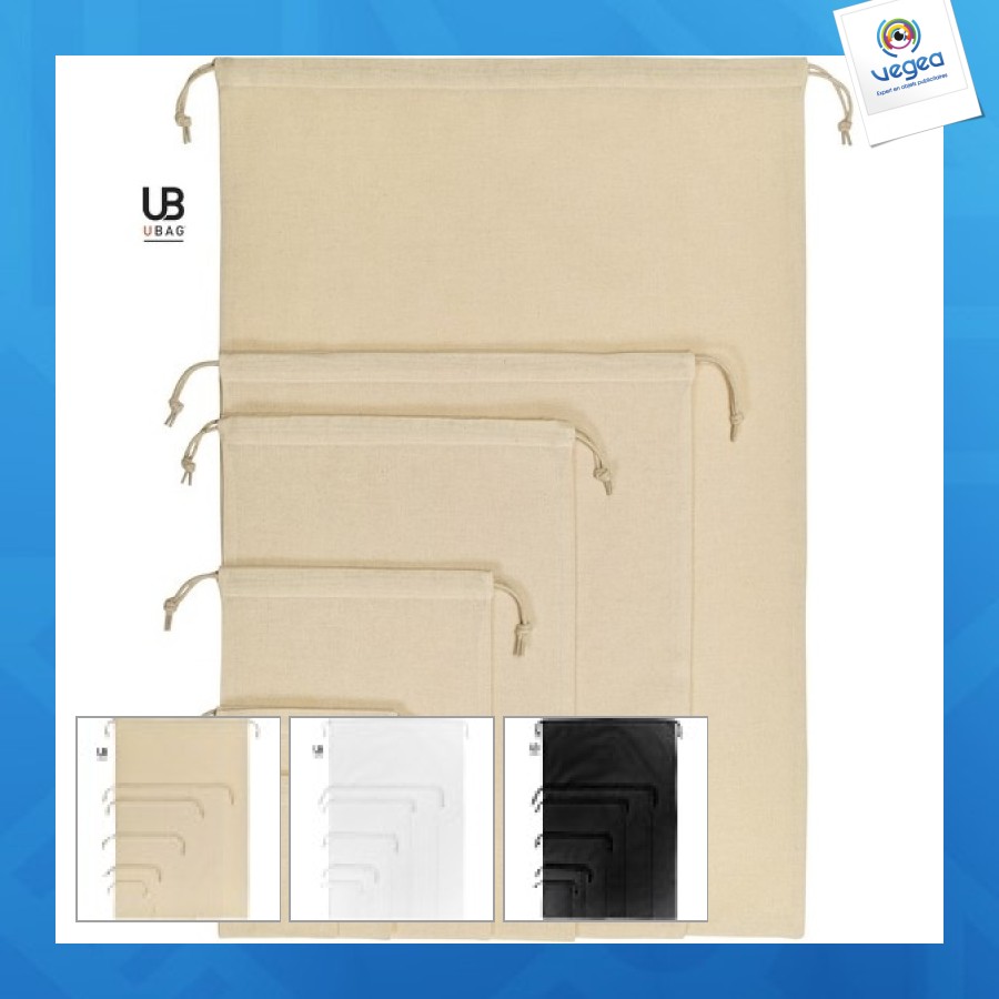 Pochon publicitaire en coton bio 15x20cm