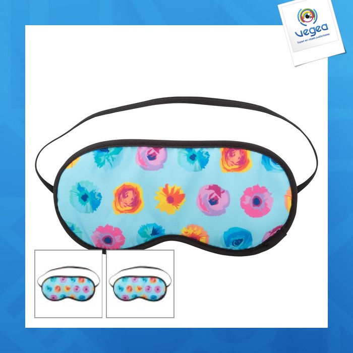 Masque de voyage avec logo basique quadri