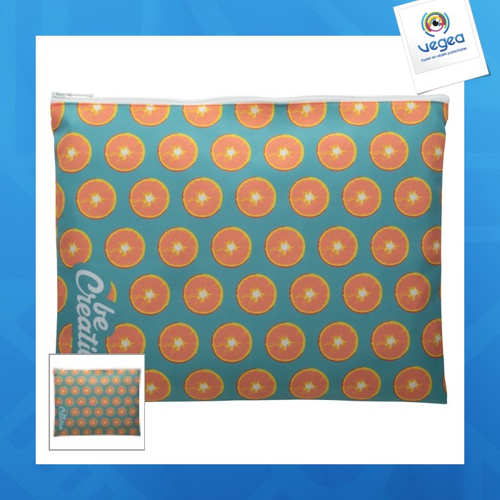 Pochette publicitaire a4 en tissu