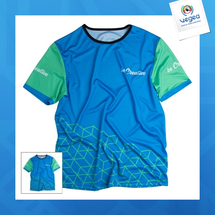 T-shirt personnalisé de sport 100% imprimé