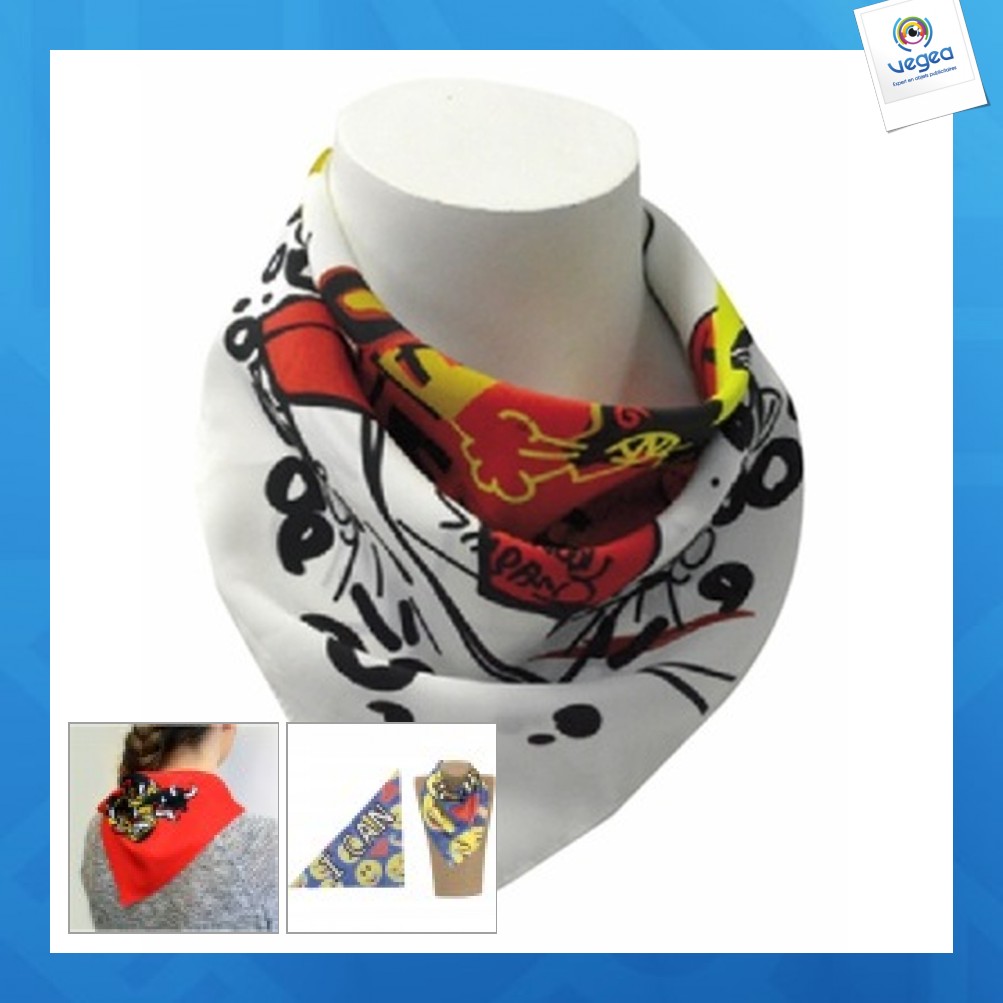 Bandana publicitaire classique quadri