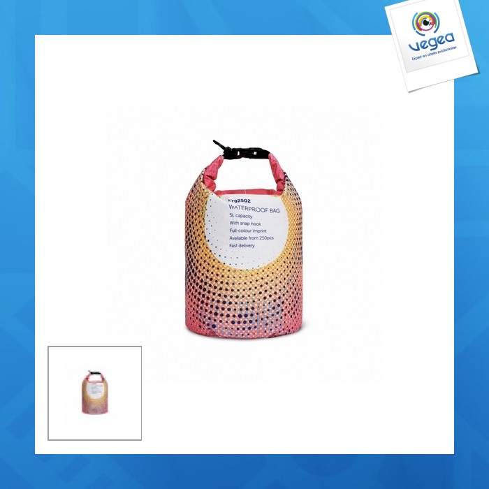 Sac étanche personnalisable en fabrication sur mesure 5l