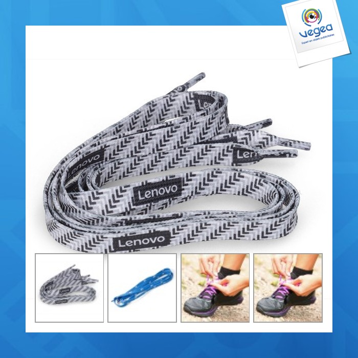Lacet chaussure publicitaire - 100 cm