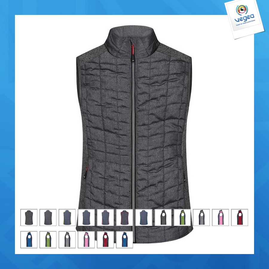 Bodywarmer matelassé femme - james nicholson