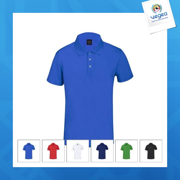 Polo respirant publicitaire en rpet