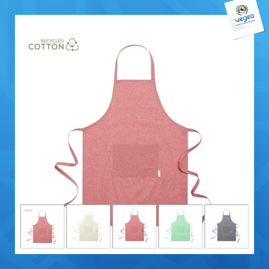 Tablier en coton recyclé personnalisé