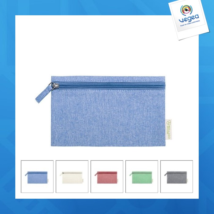 Pochette en coton recyclé personnalisée