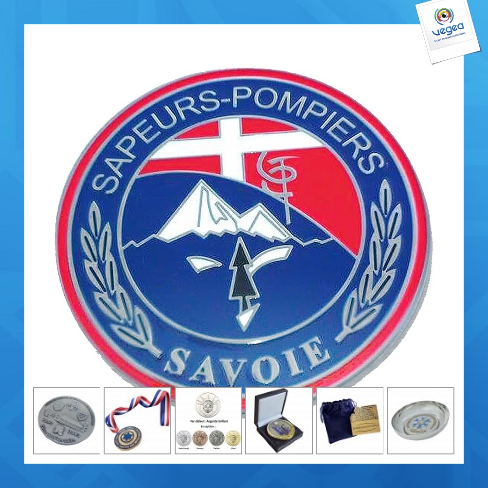 Médaille personnalisable pompiers