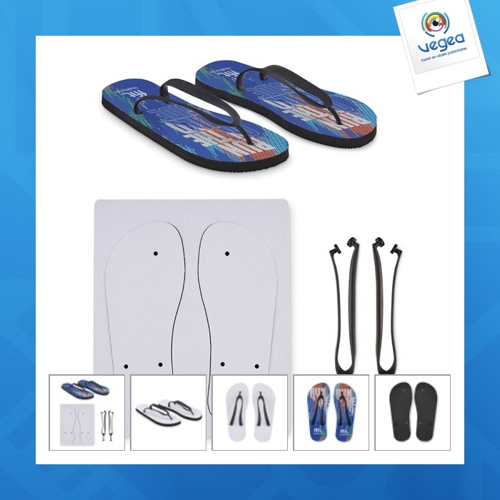 Tongs personnalisables pour sublimation