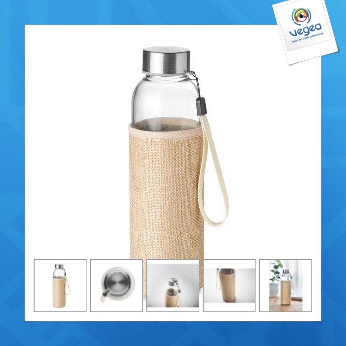 Bouteille housse en jute 50cl