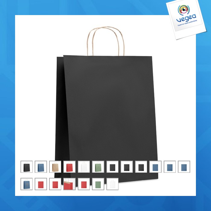 Sac en papier publicitaire grand format 90g/m²
