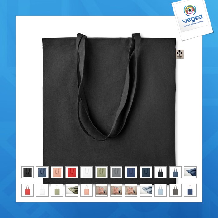 Sac personnalisable shopping en coton organique