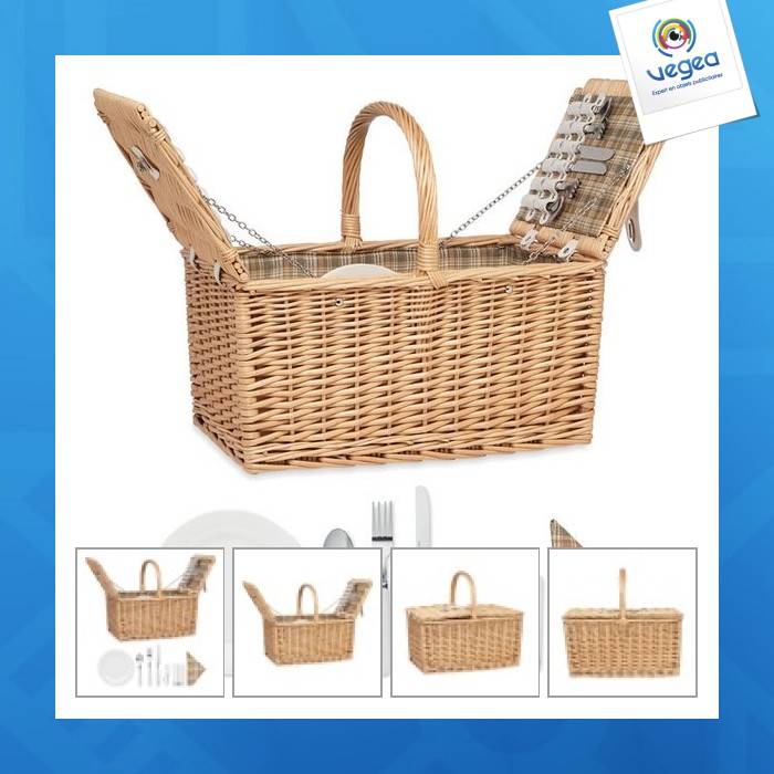 Panier pique-nique promotionnel en osier 4